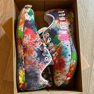 Women’s NOBULL Pride Outwork: Women’s size 8 Trainer Low, rainbow splatter color